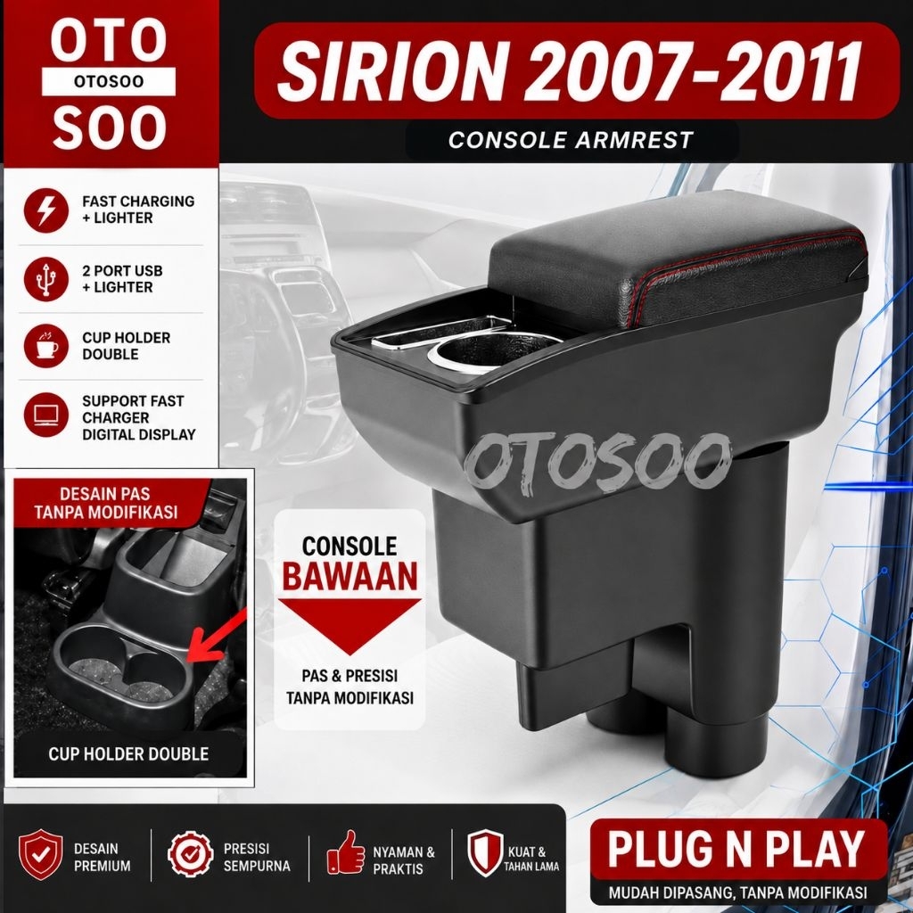 ARMREST SIRION 2007-2012 - OTOSOO ARMREST BOX SIRION 2007-2011-  SIRION ARMREST