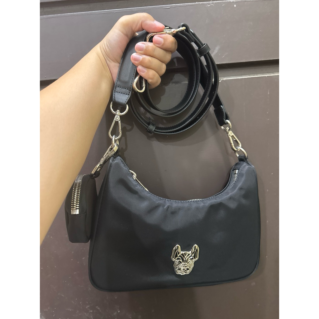 Preloved Lifework Jacquard Monogram Black Bag