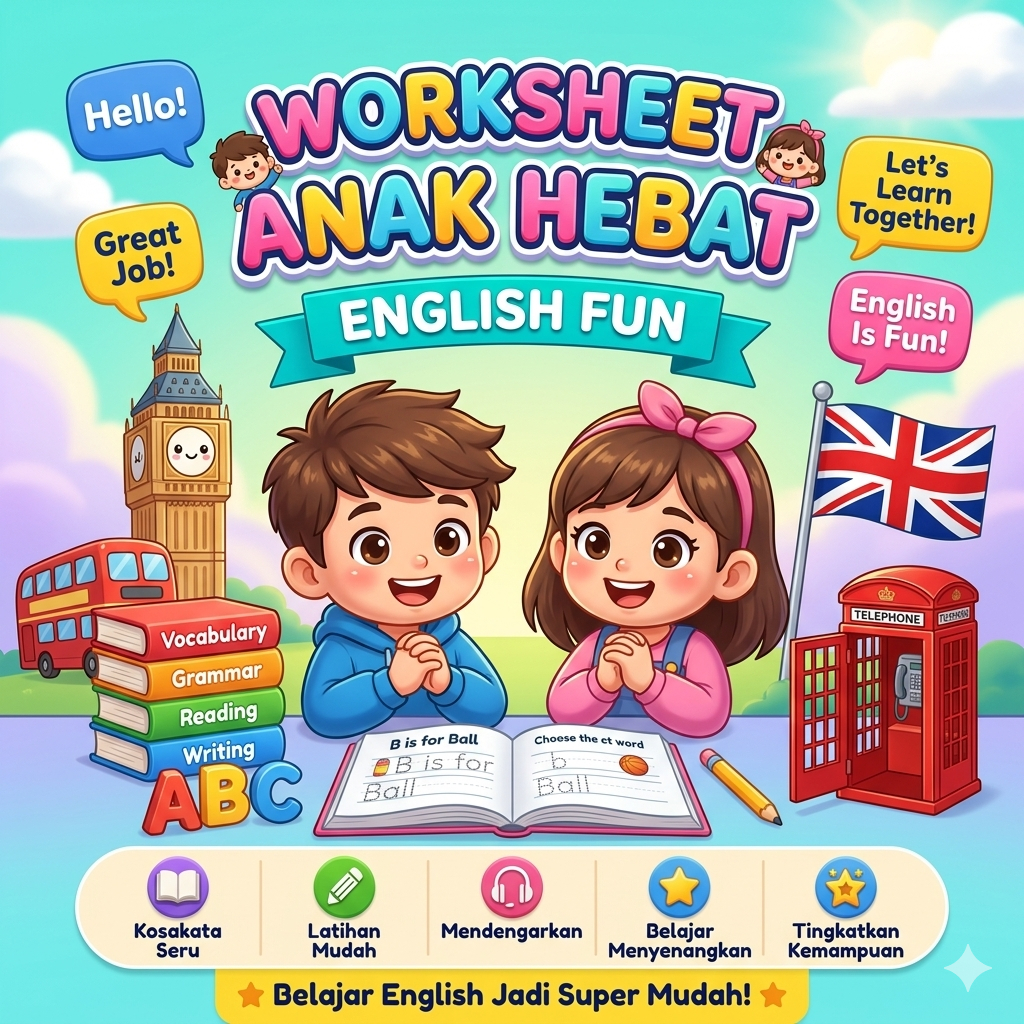 WORKSHEET ANAK HEBAT BAHASA INGGRIS