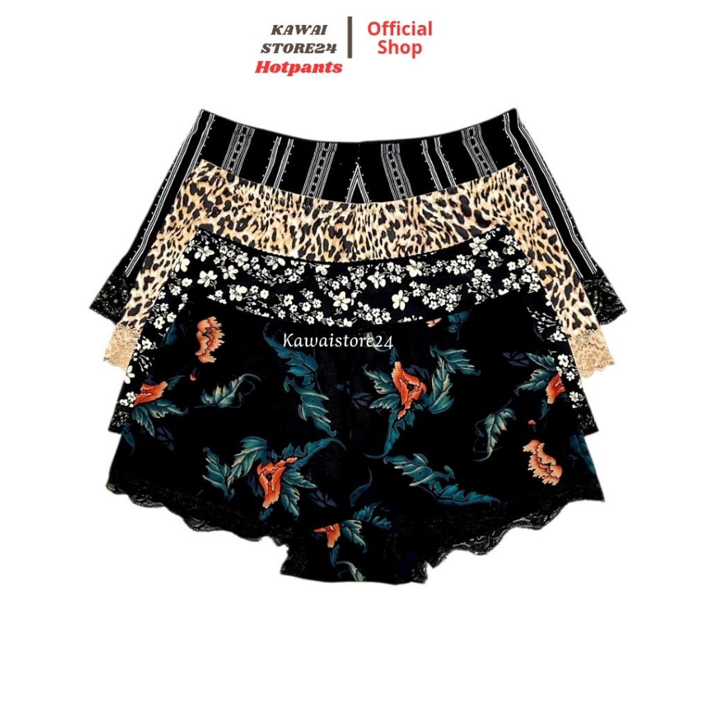 6 PCS CD Jupe Motif / Hot Pants / Celana Dalam Wanita Jupe Renda / CD Jupe Renda