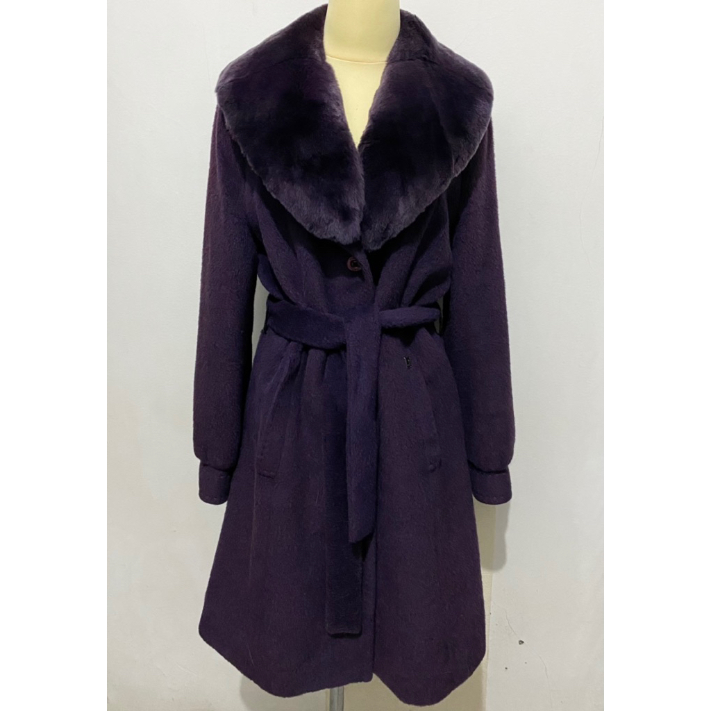 Long coat winter wool alpaca