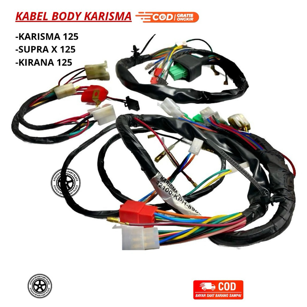 KABEL BODY KARISMA 125/SUPRA X 125/KIRANA 125/KHARISMA 125