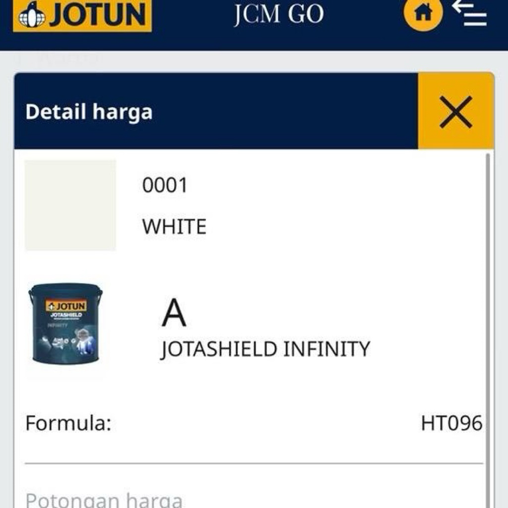 JOTUN JOTASHIELD INFINITY BASE A 20L - WHITE 0001