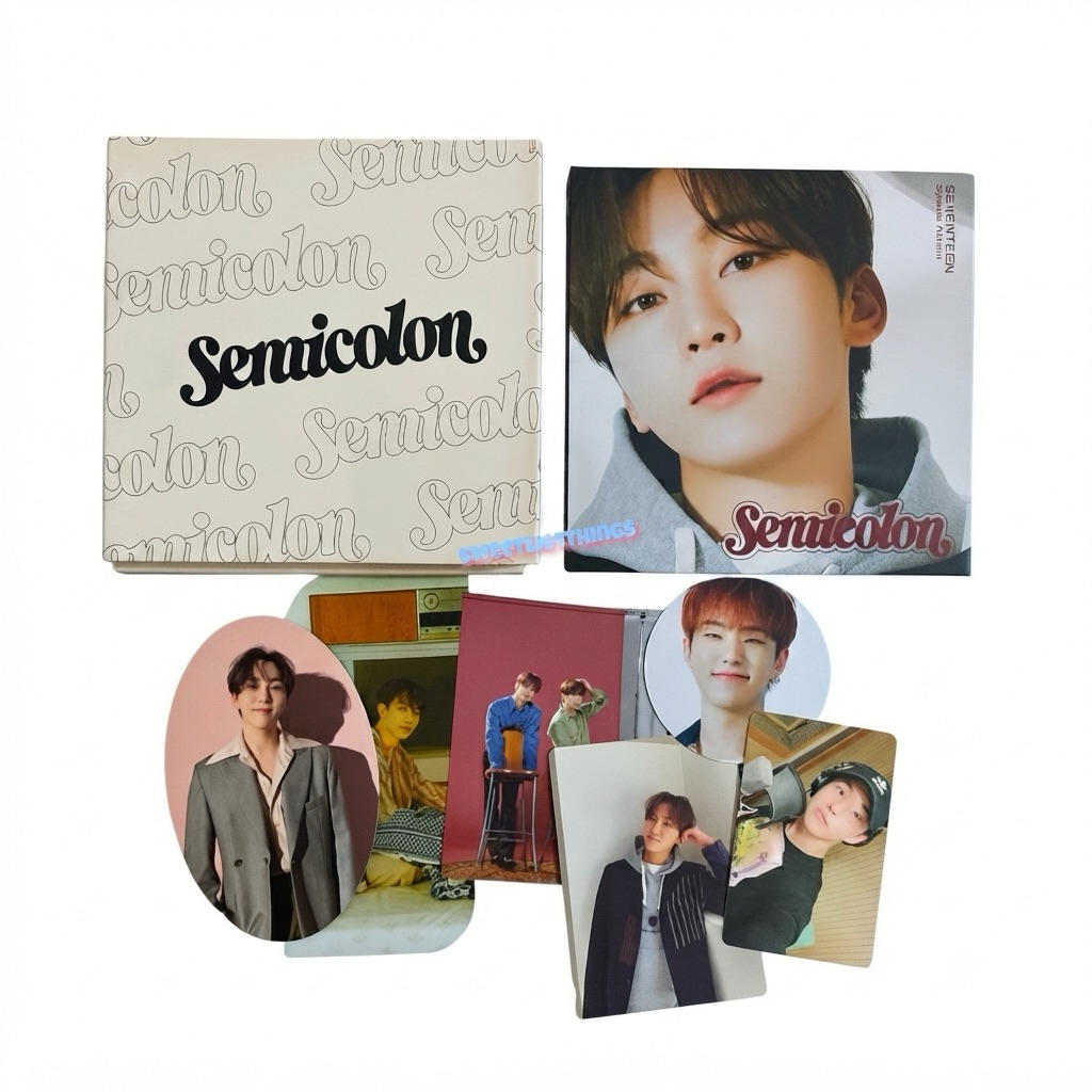 (SEUNGKWAN SET) ALBUM SEVENTEEN SEMICOLON COVER SEUNGKWAN PHOTOCARD HOSHI PC JUN JEONGHAN HENG:GARAE