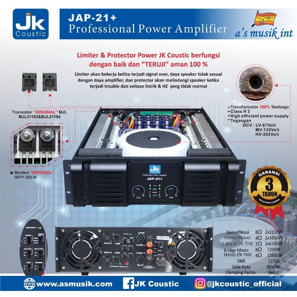 POWER JK COUSTIK JAP 21+/ Power Jk Coustik JAP 21+/ power jk coustik jap 21+