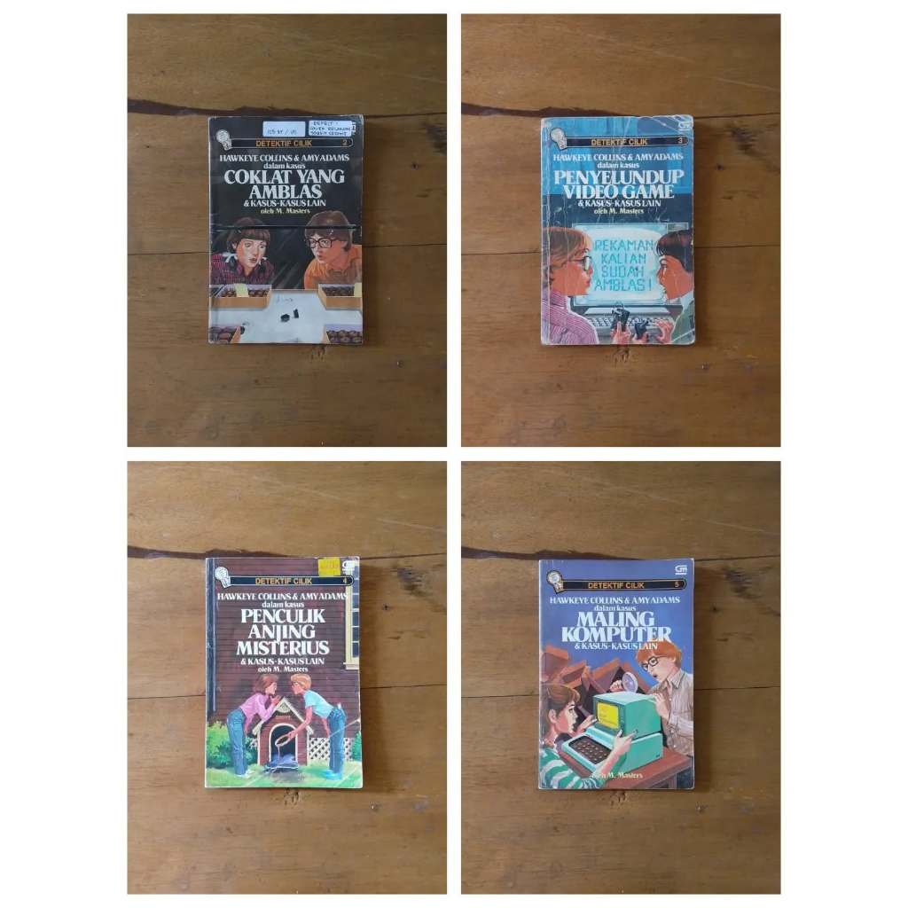 Paket 12 Buku Novel Seri Detektif Cilik Hawkeye Collins dan Amy Adams