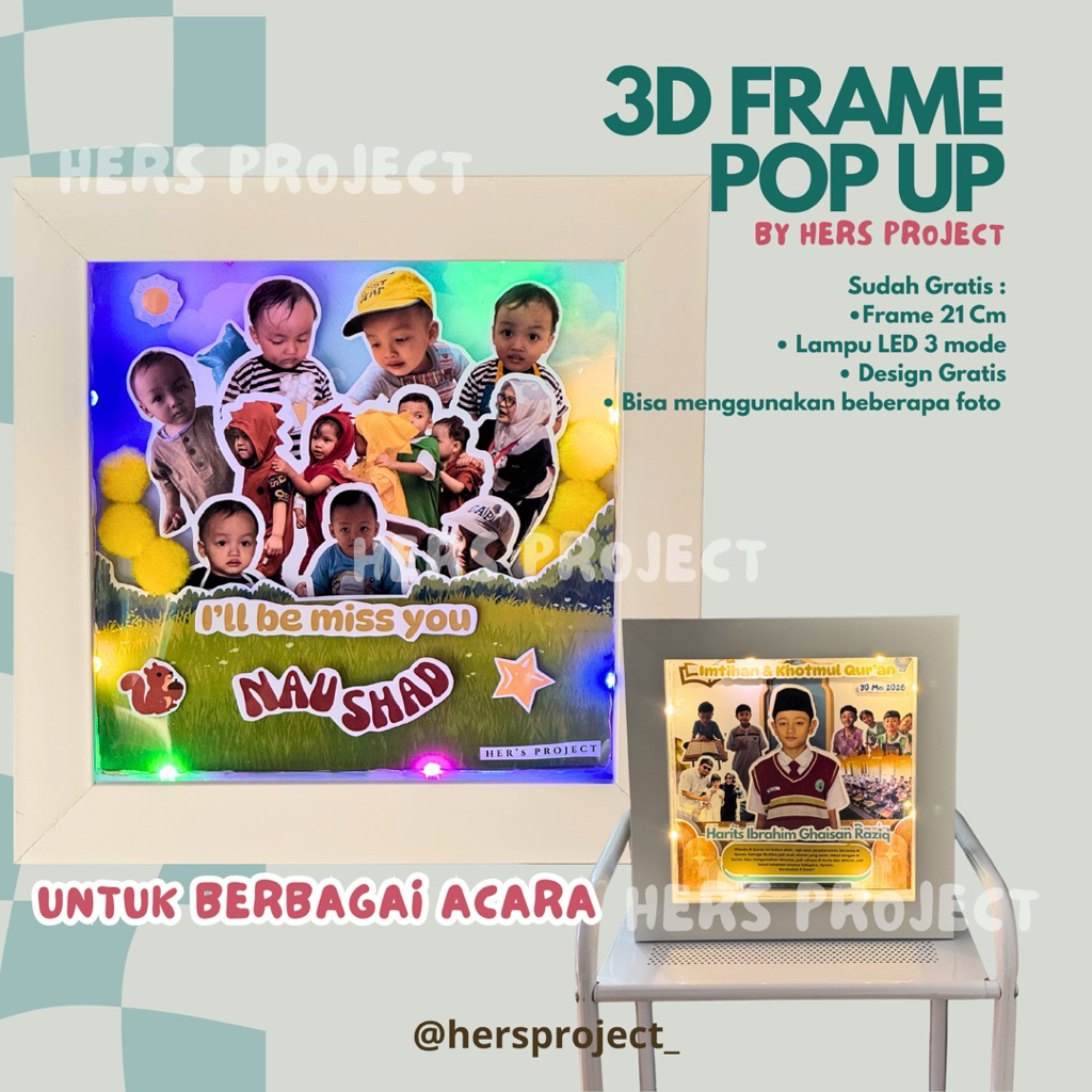3D FRAME POP UP/ POP UP FRAME