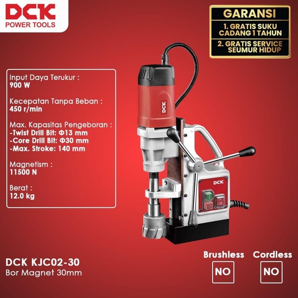 BOR MAGNET BOR JETBROACH DCK KJC02-30 MAGNETIC DRILL DCK KJC 02-30 MESIN BOR JETBROAD MESIN BOR JET 