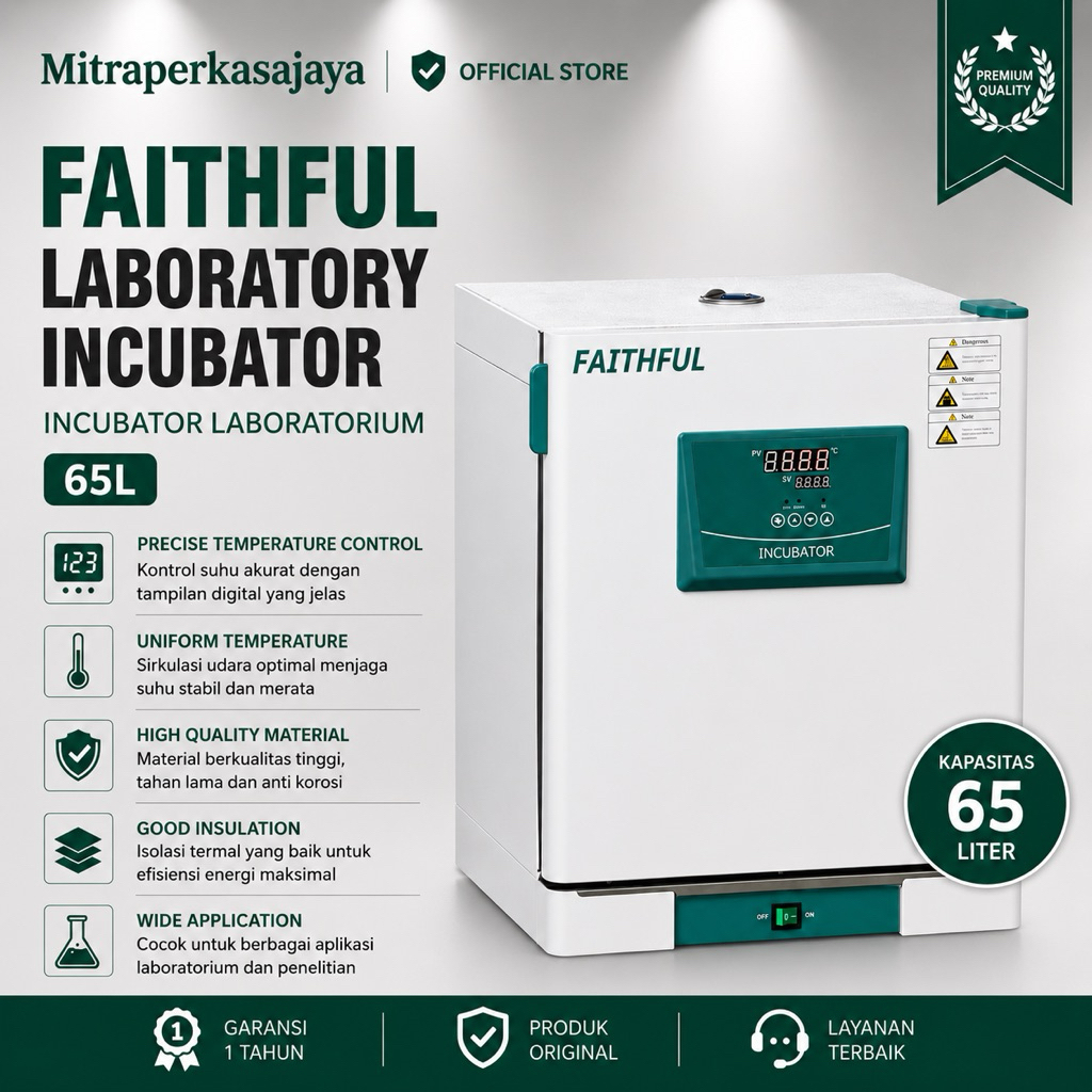 FAITHFUL Laboratory Incubator | Incubator Laboratorium 65L