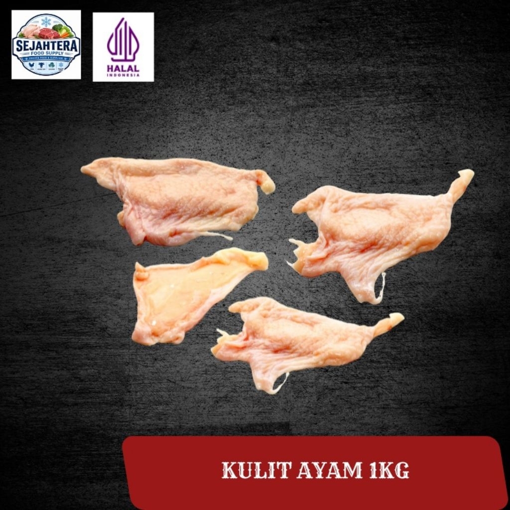 Kulit ayam 950 gr - 1 kg / Kulit ayam Frozen 950 gr - 1 kg