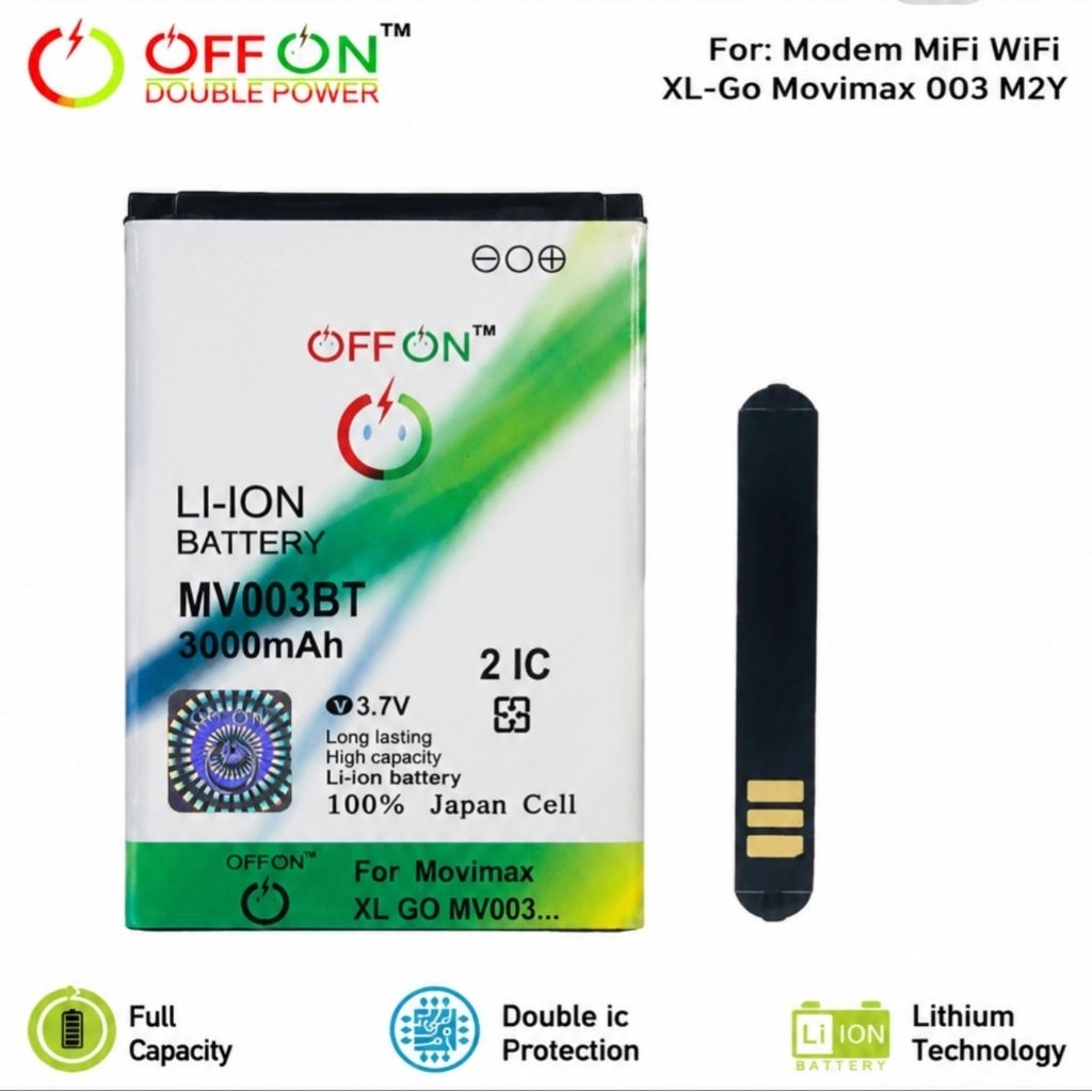 Baterai Doublepower Modem XL Go Movimax MV003BT / Bolt Juno MV005 / DC009 / ZTE WD670 Telkomsel