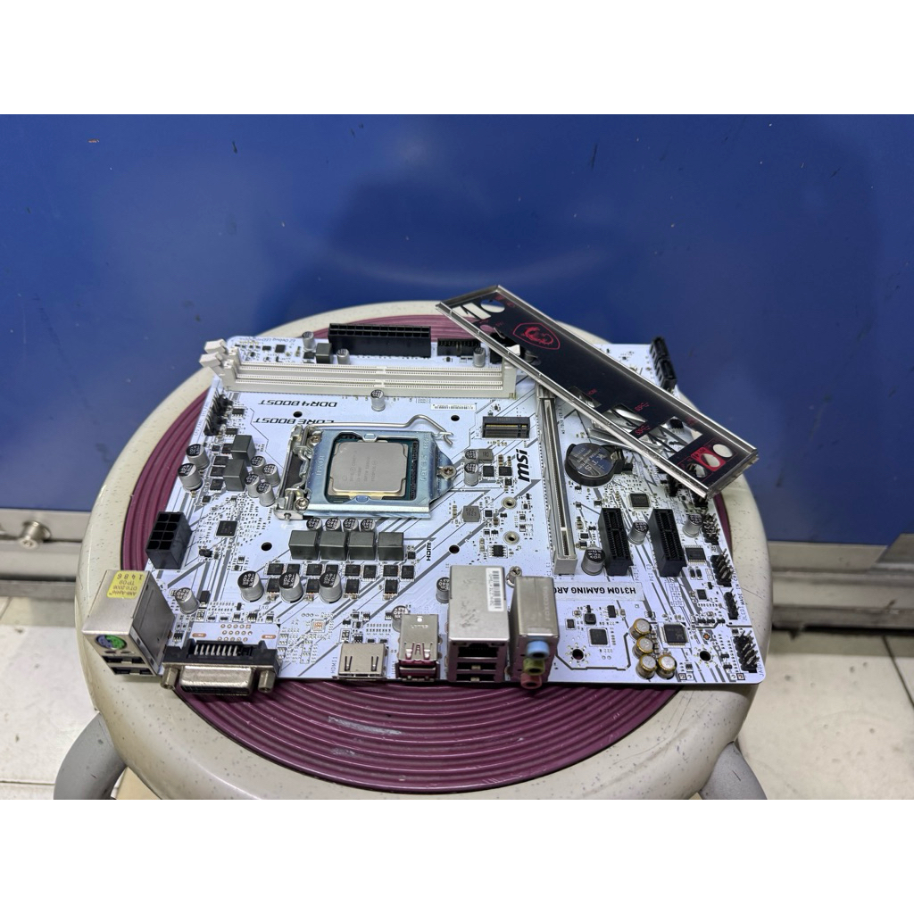 Mobo H310 mainboard MSI H310M GAMING ARCTIC suport gen9 processor i3 9100f ram ddr4 8gb corsair