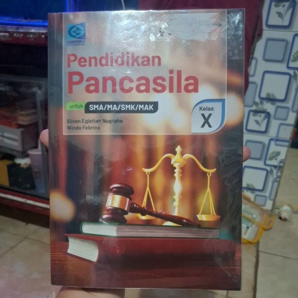 Buku Pendidikan pancasila PKN Kelas 10 / X penerbit Grafindo kurikulum merdeka