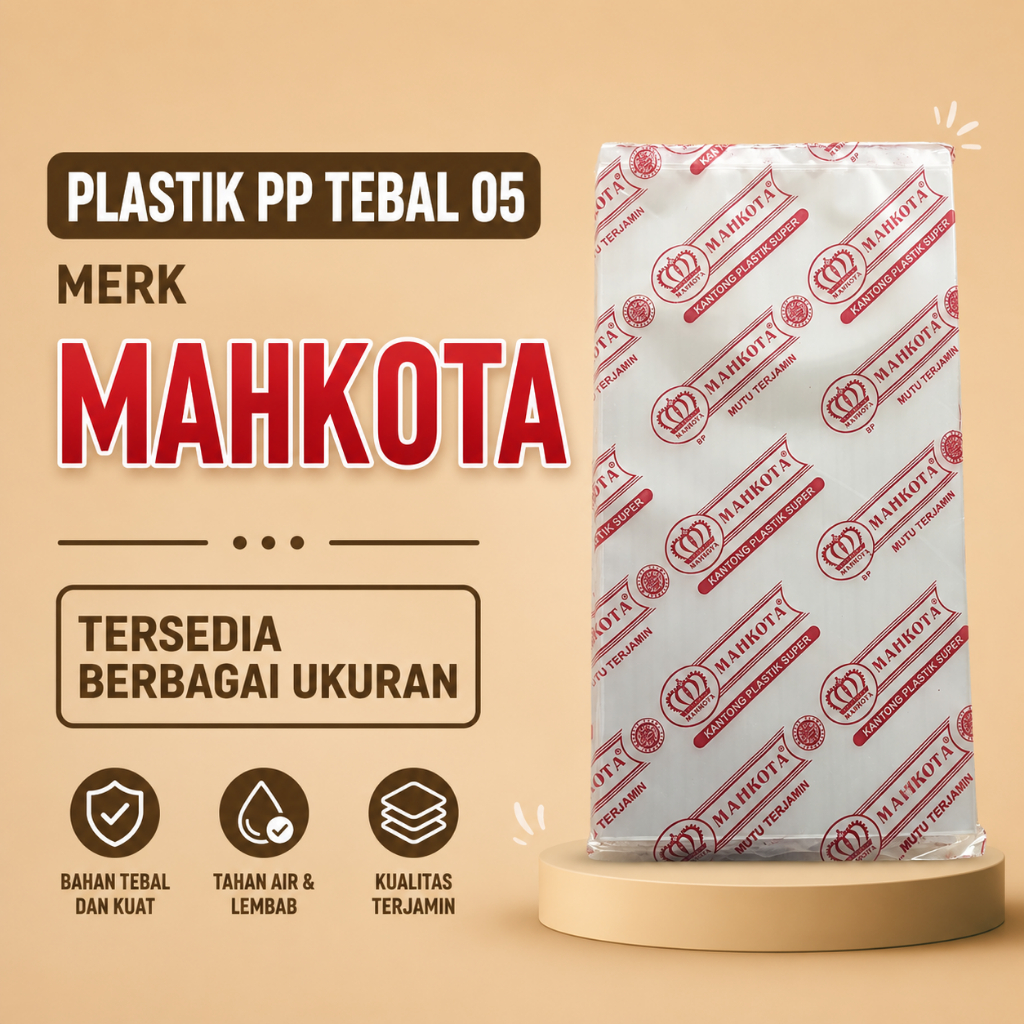 Plastik PP BENING Tebal 05 Ukuran 40x60 40x70 40x75 60x100