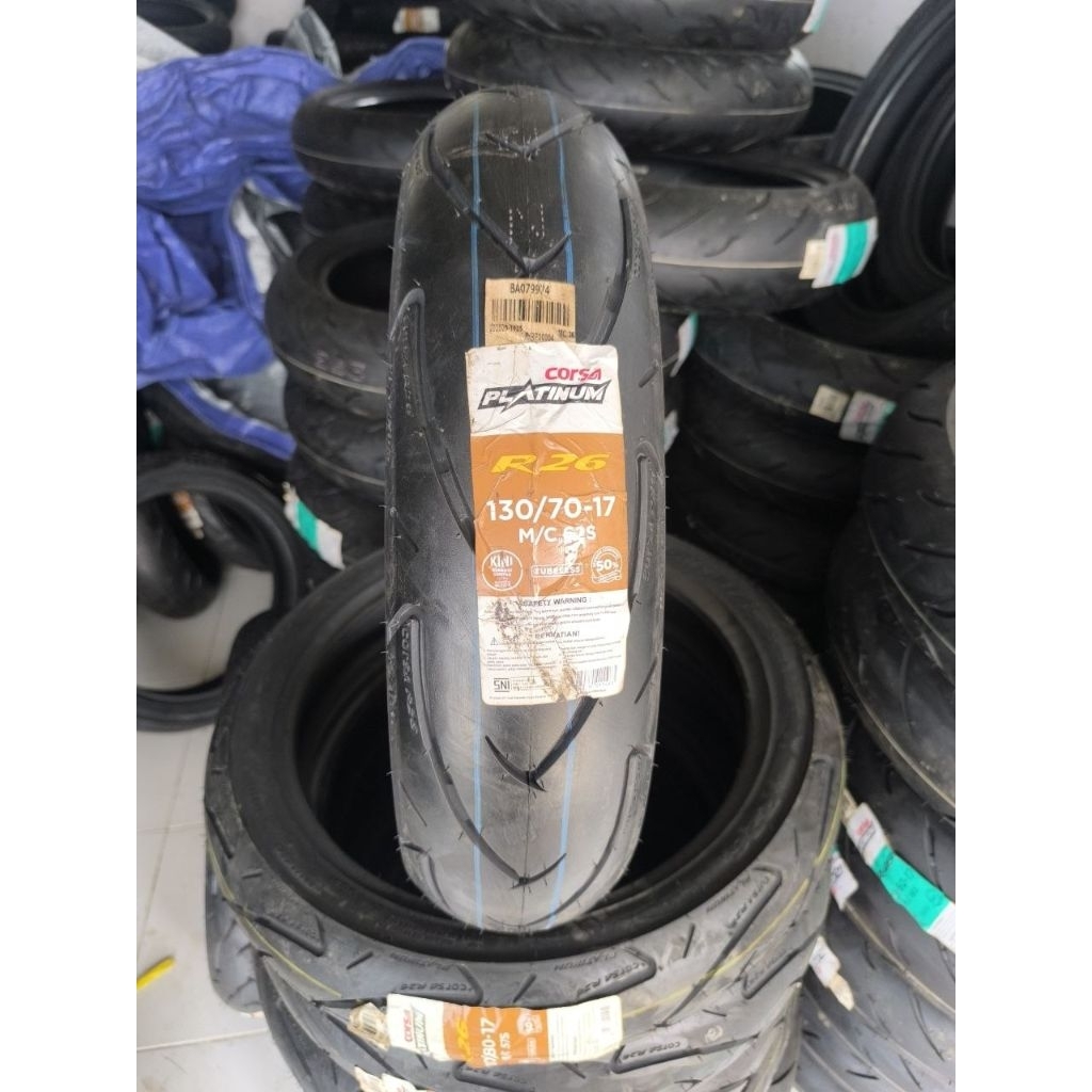 Baru Ban Corsa Platinum R26 Ukuran 130/70-17 Tubeless 130 70 Ring 17.