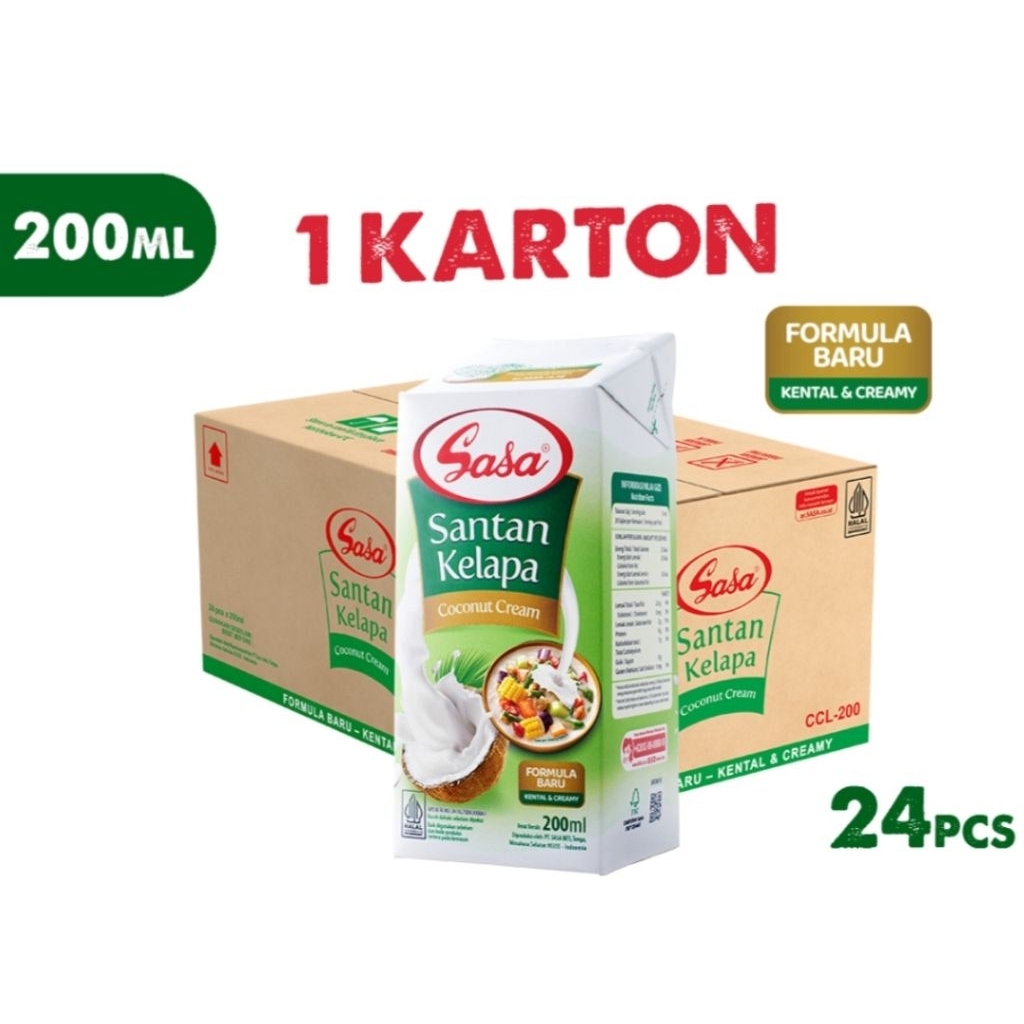 Sasa Santan 200ml (1 Karton)