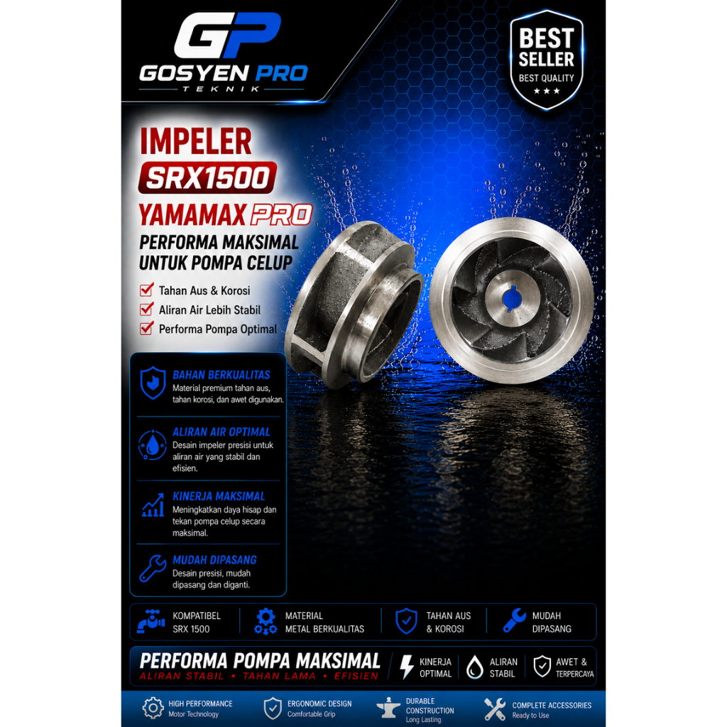 IMPELLER / KIPAS POMPA CELUP SUBMERSIBLE SRX 1500 YAMAMAX-PRO