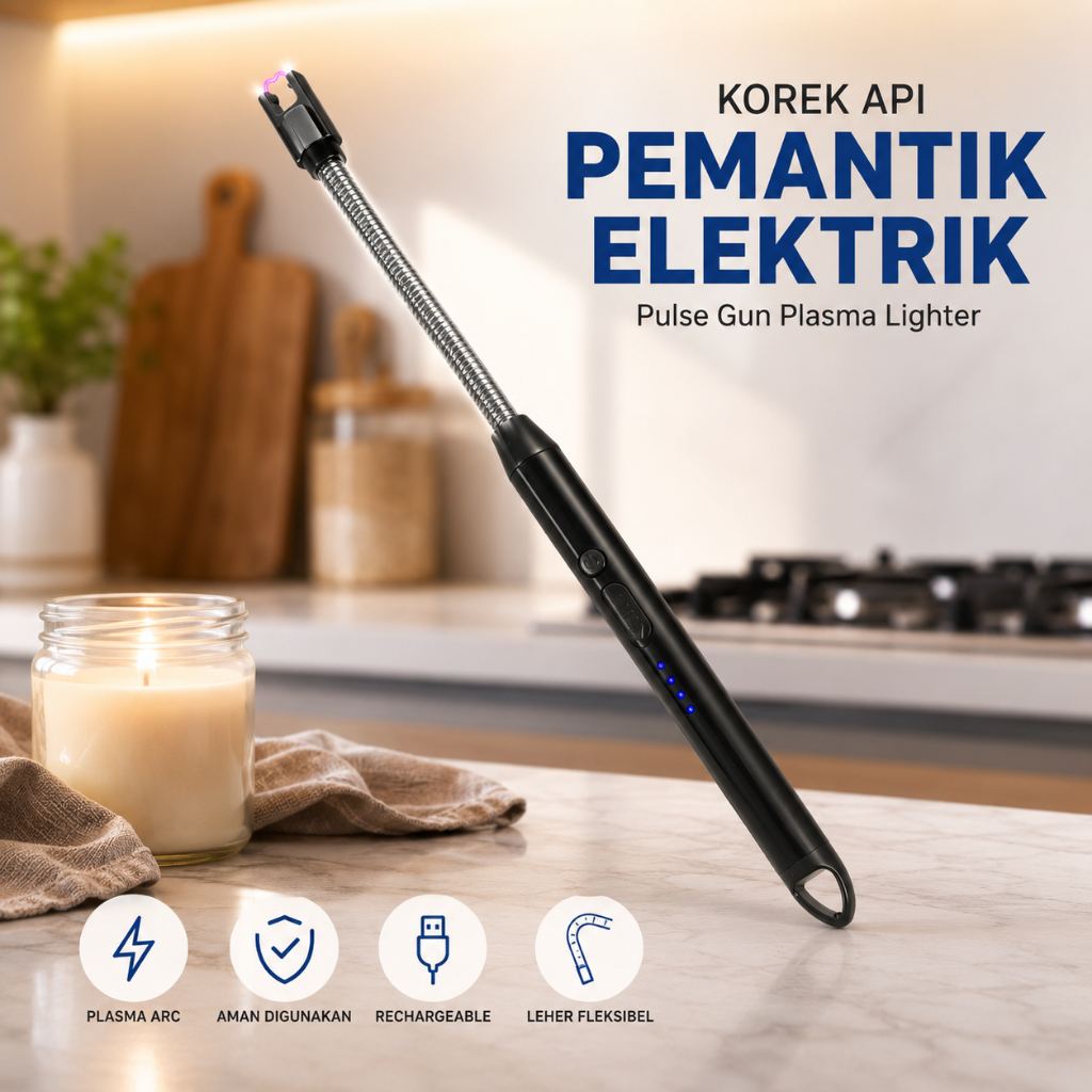 Korek Api Elektrik / Pemantik Elektrik Lighter / Macis Pemantik Elektrik / Electric Lighter Kompor