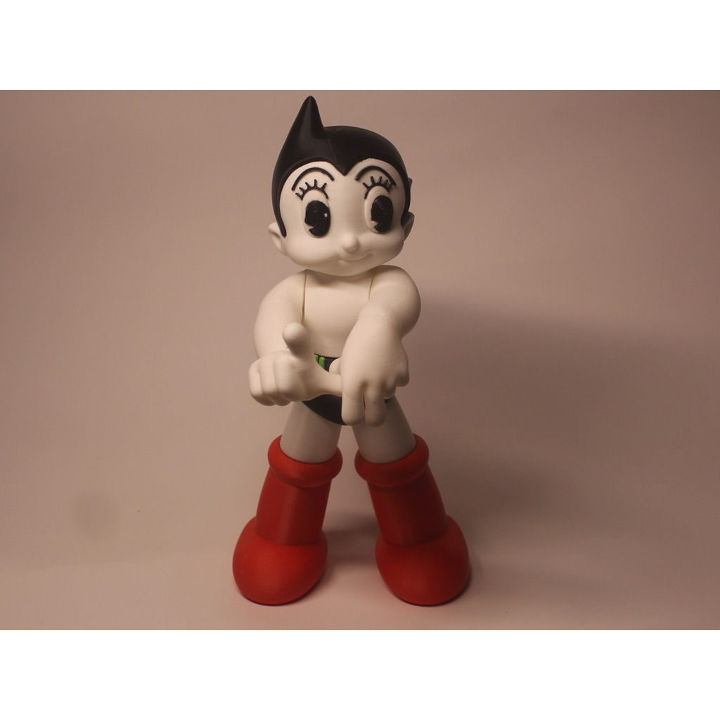 Figure Astro Boy Custom 3D Print - Mainan Pajangan Meja Kamar Koleksi Anime Lawas Astroboy