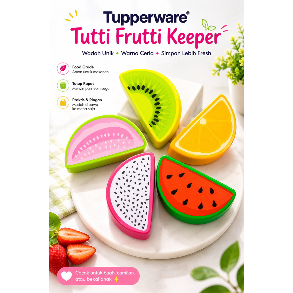 Tupperware tutti Fruity keeper / fruit keeper ecer 1pcs