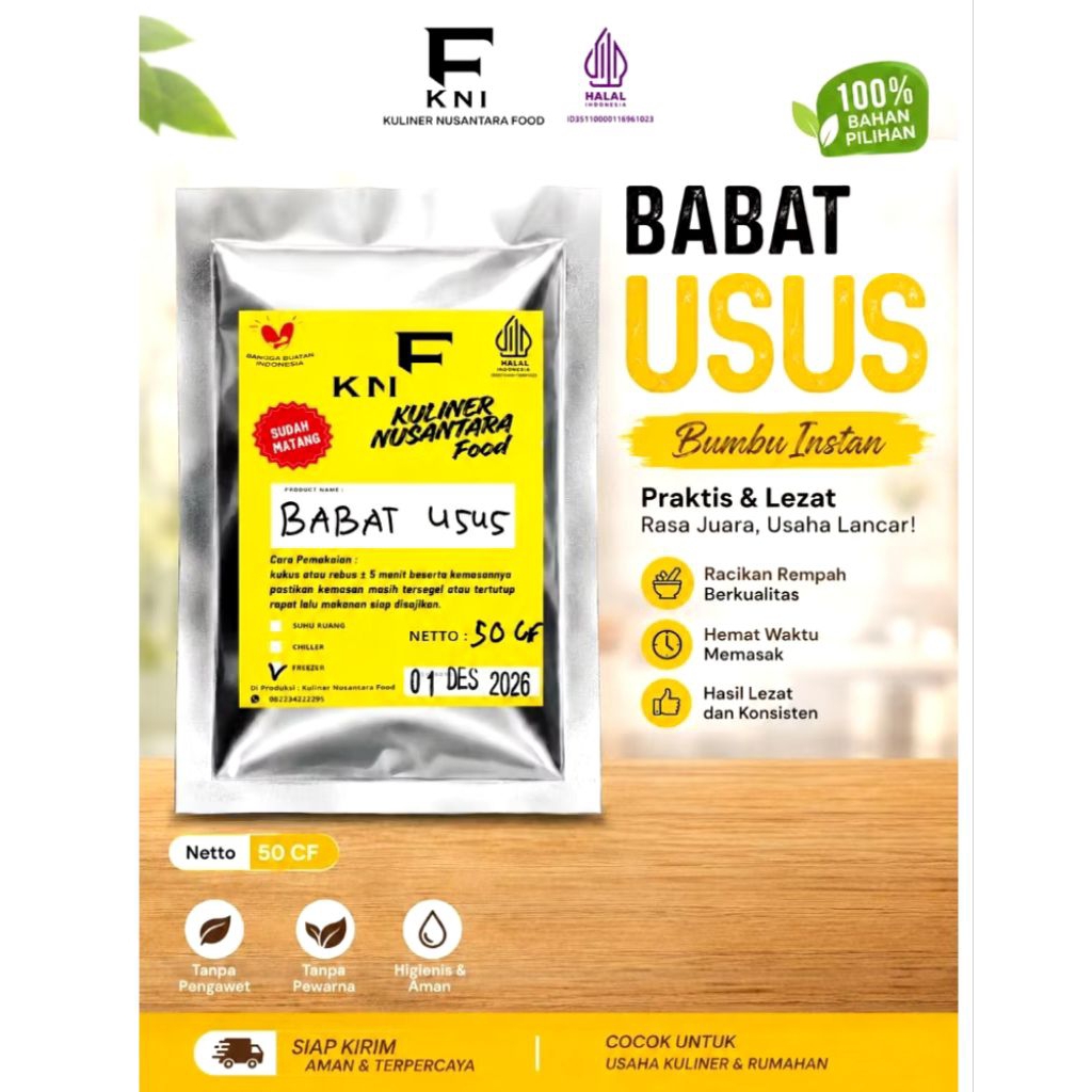 Babat usus sapi 50g