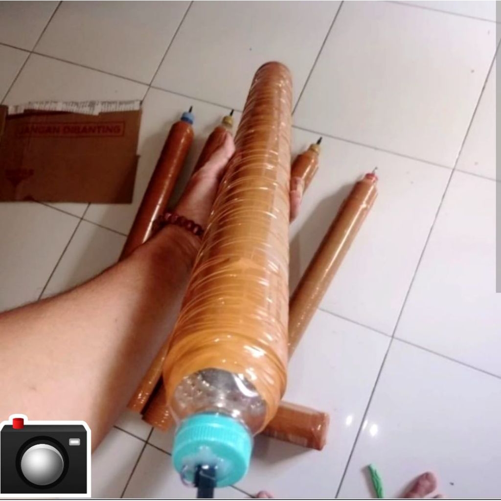 Produk mainan lebaran mainan meriam spirtus dari kaleng ( AMAN DAN KUAT )