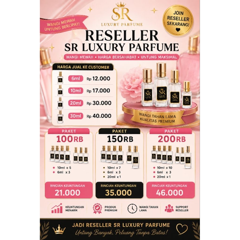 PARFUM PAKET USAHA Khusus Reseller SR LUXURY