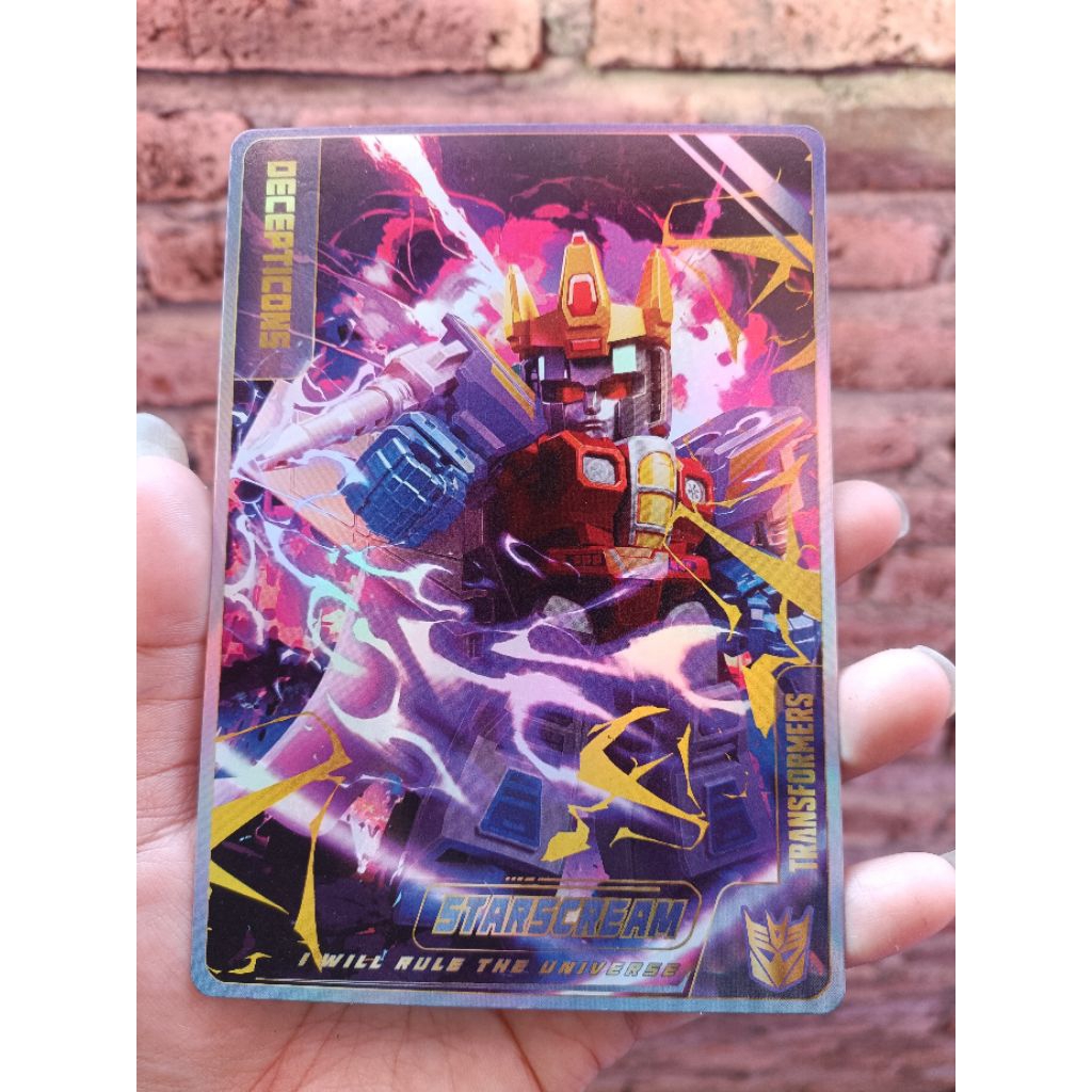 kartu blokees starscream card