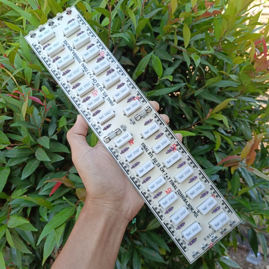 Kit final BTL 2U pjg 25cm 7+7 final Toshiba/Njw/Mjl pcb tr final btl 2u 14set bahan fiber