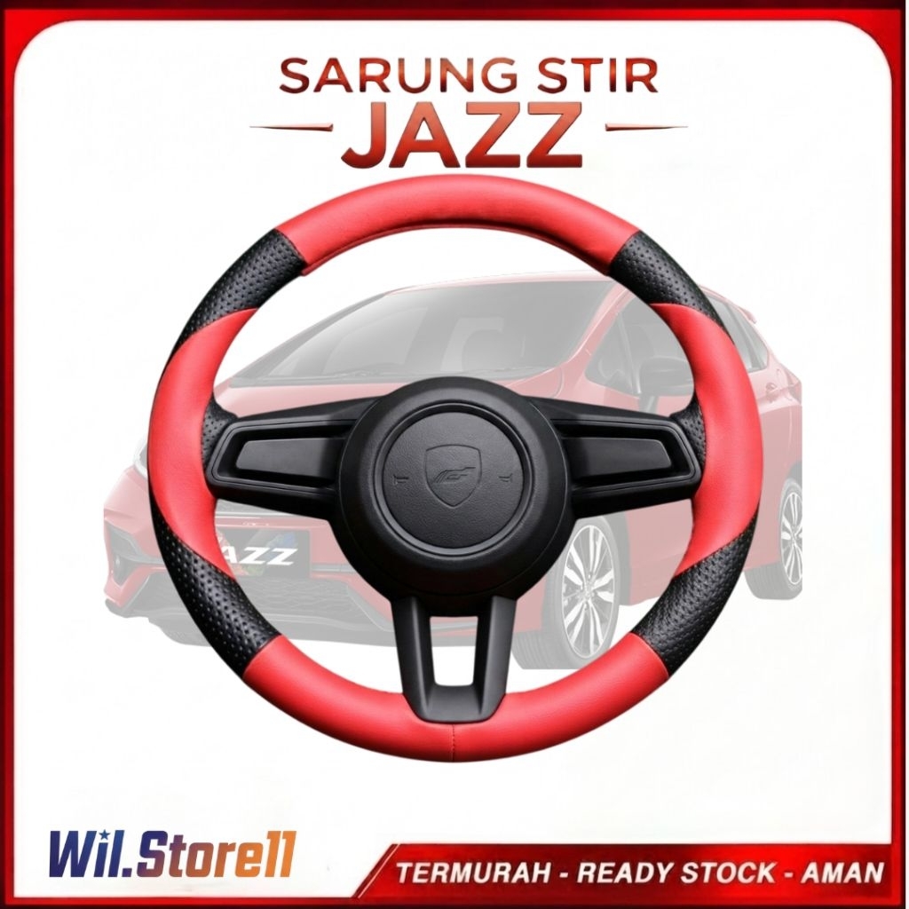 Sarung Stir Mobil Honda Jazz , Cover Stir Mobil Jazz
