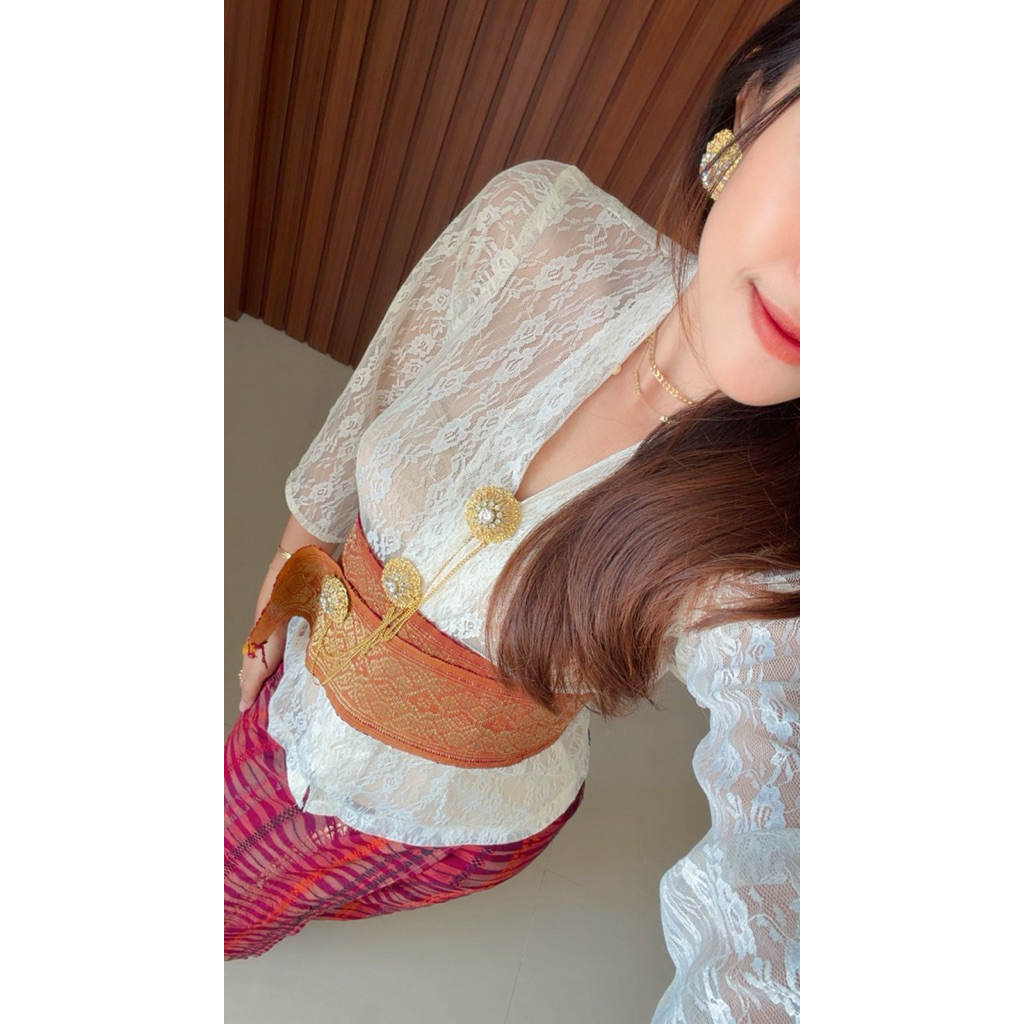 kain brokat jessie lace premium untuk kebaya bali, wisuda dan pesta | candrika etnik