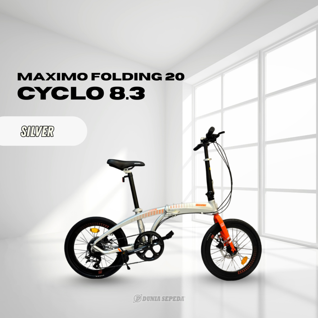 SEPEDA LIPAT MAXIMO CYCLO 20INCH 8.3/7.3 FRAME ALLOY
