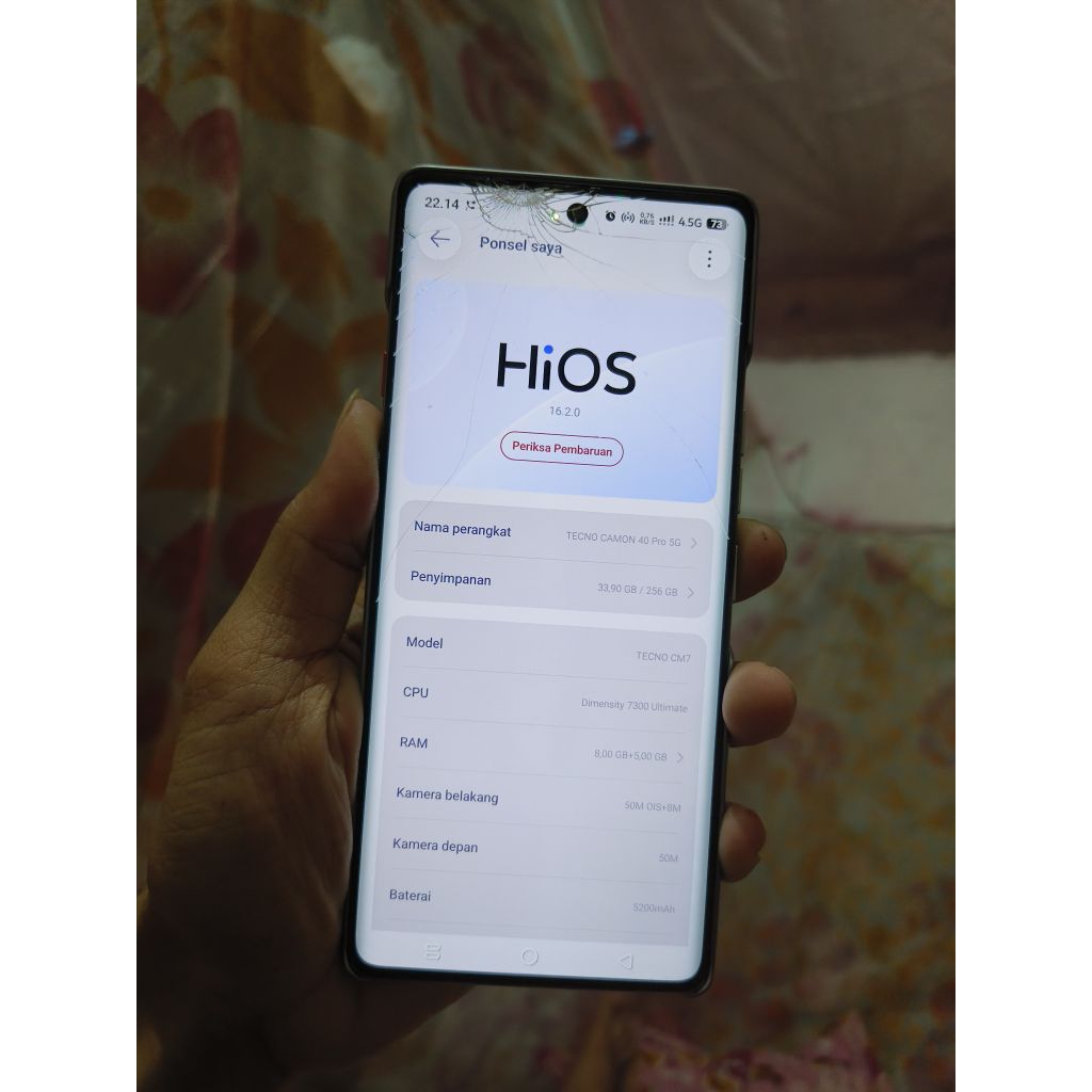 LCD Tecno Camon 40 Pro 5G