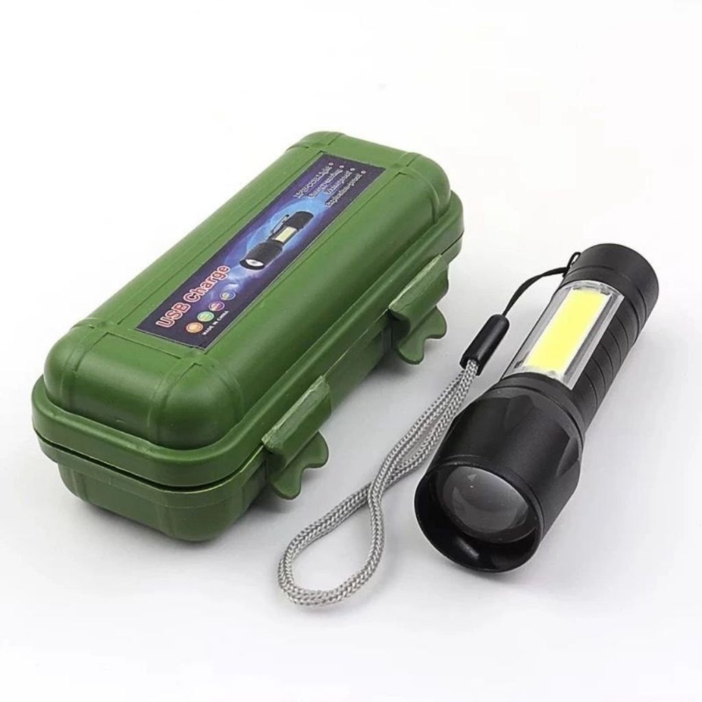SENTER CAS USB LED SUPER TERANG + BOX