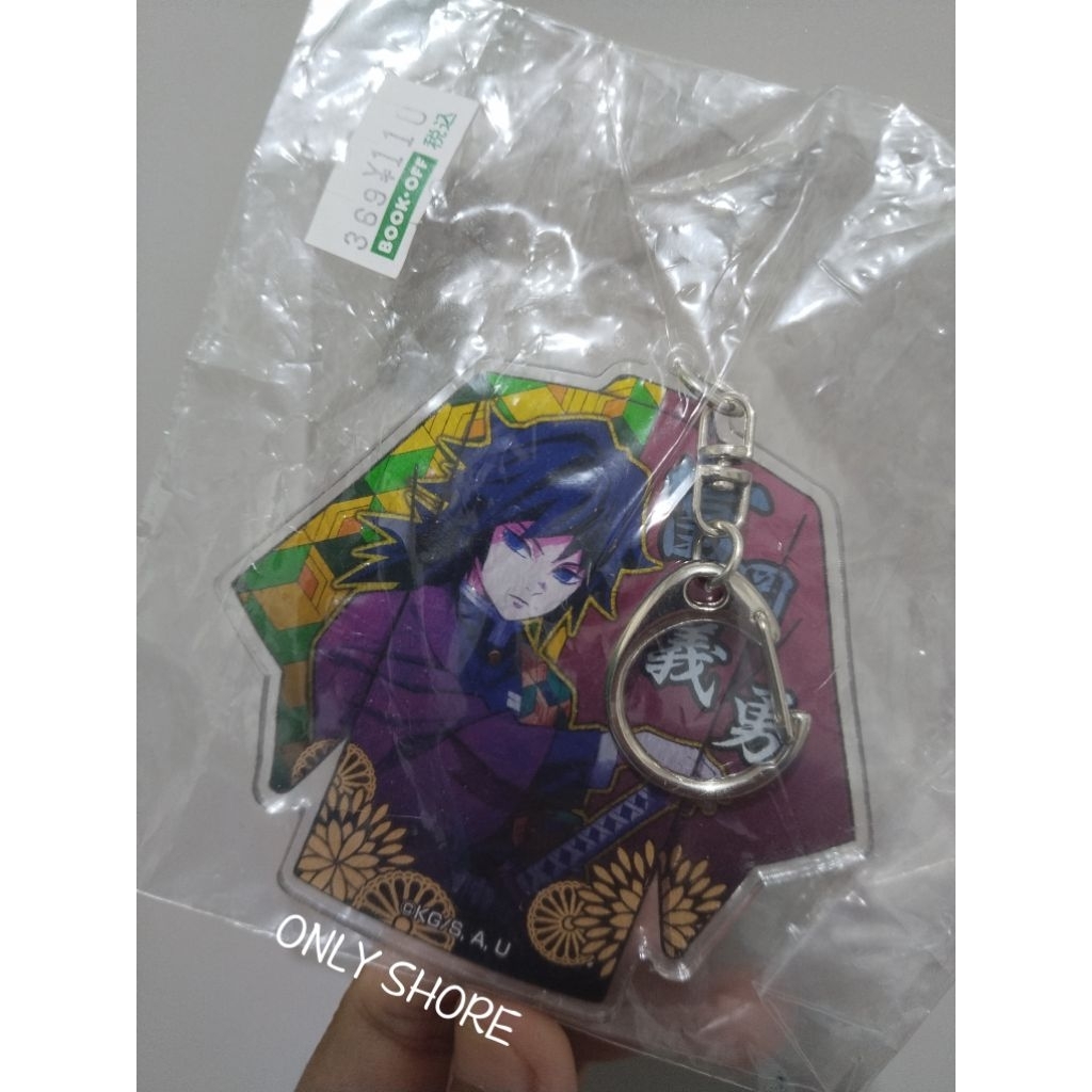 Gantungan Kunci Ganci/Keychain Pin Plushie Doll Boneka Omanjuu Mochi Nesoberi Giyu Tanjiro Nezuko Sh