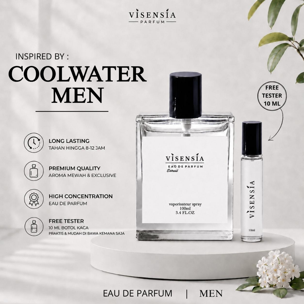 Visensia V192 > Coolwater Men – Parfum Pria Fresh, Aquatic & Aromatic | Extrait de Parfum
