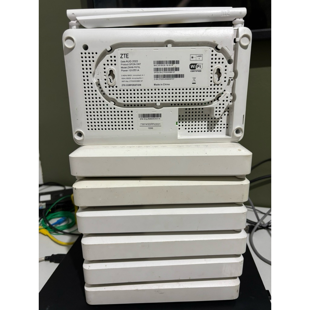 ZTE F607L PORT HIJAU 7 unit