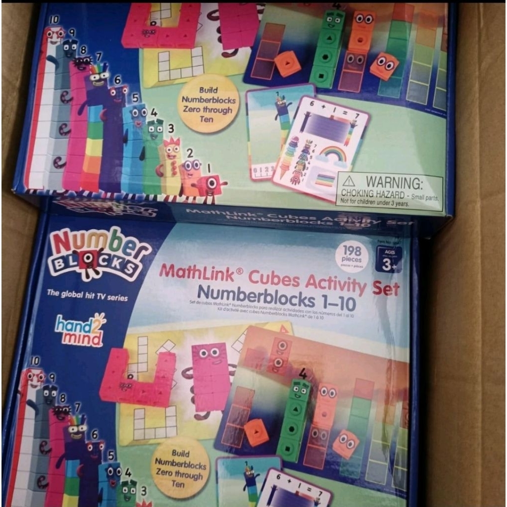 Mathlink cubes numberblocks 1-10 educational toys mainan edukasi
