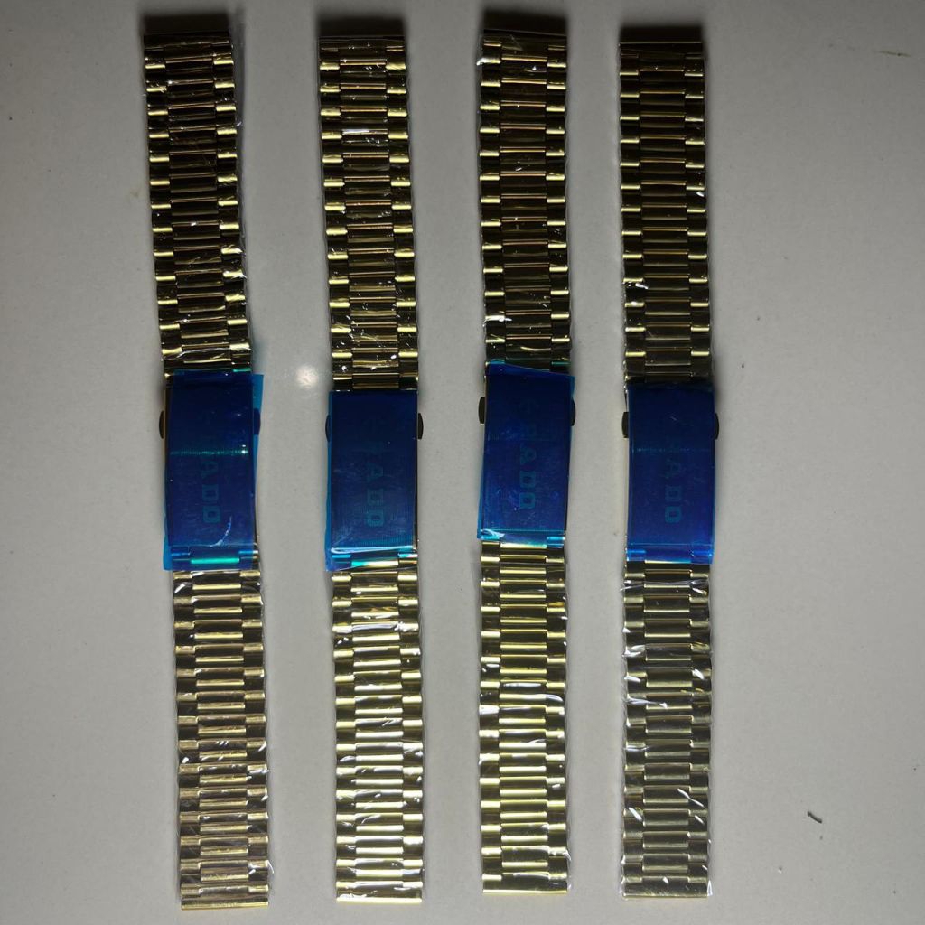strap/tali jam tangan rantai rado diastar gold ukuran 18mm