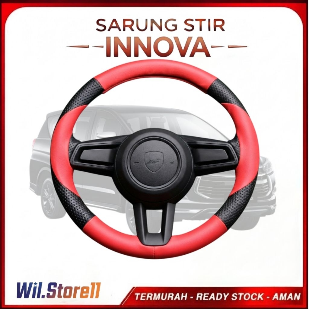 Sarung Stir Mobil Kijang INNOVA , Cover Stir Mobil INNOVA , Sarung Stir Minibus