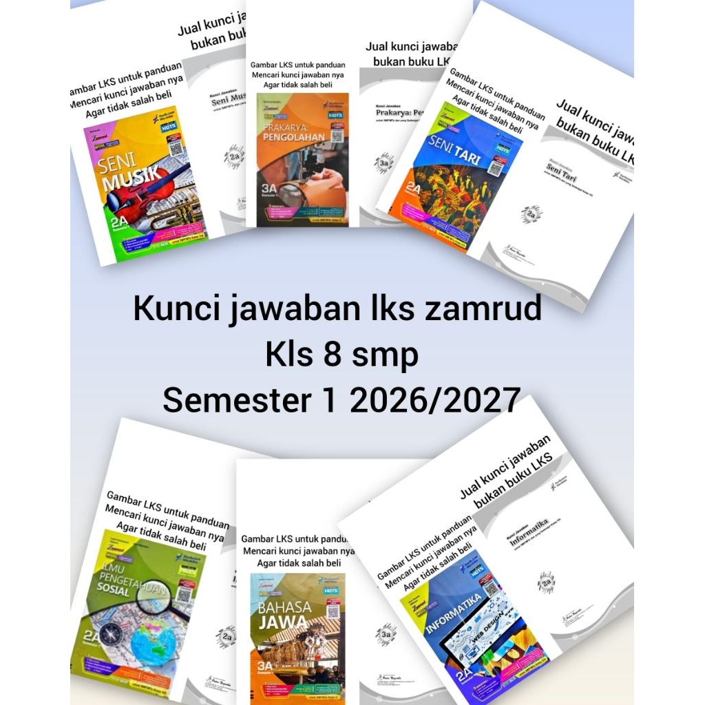 kunci lks zamrud kls 8 smp semester 1 kurmer 2026/2027