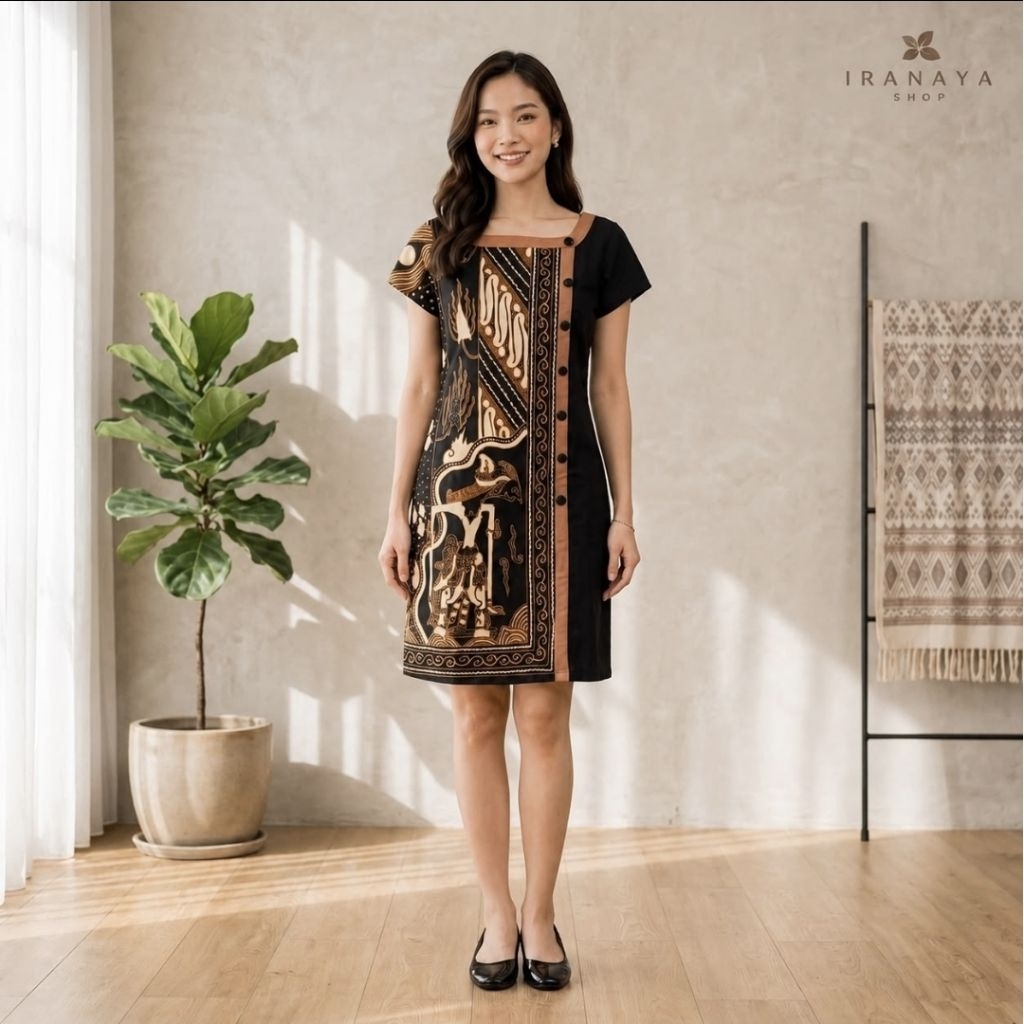 Premium Batik Dress by Dea Valencia | Batik Kultur Original | Belum Pernah Dipakai