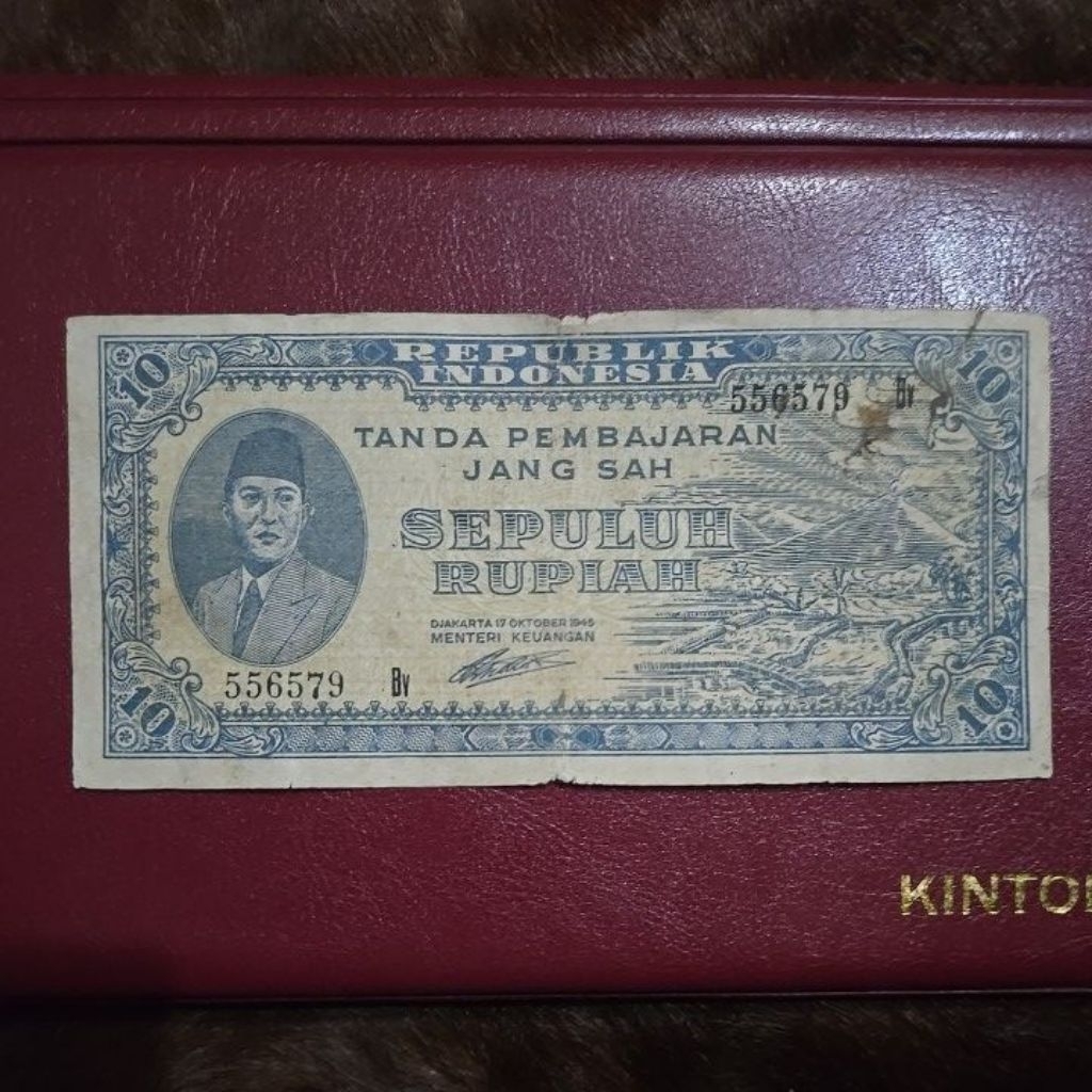 Oeang Koe Now 10 Rupiah ORI Tahun 1945