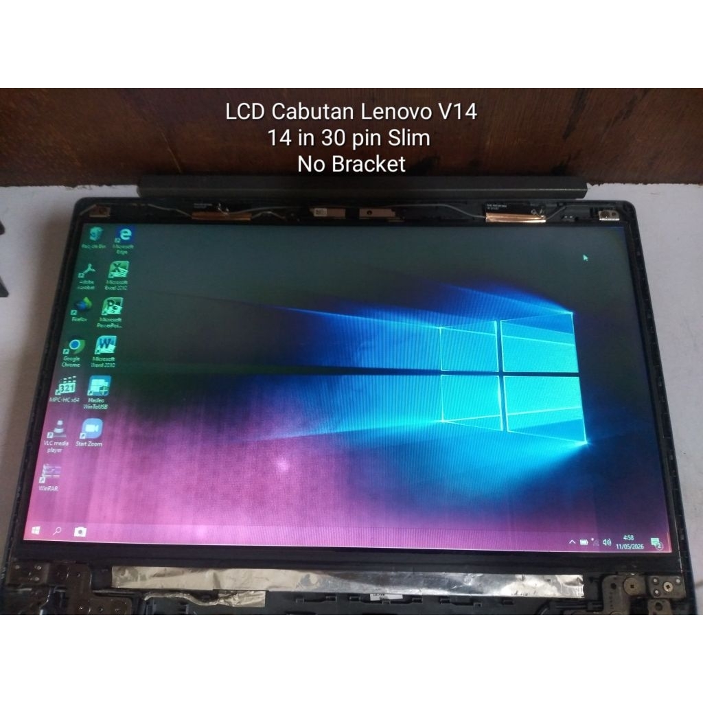 LCD laptop 14 in 30 pin tanpa kuping minus