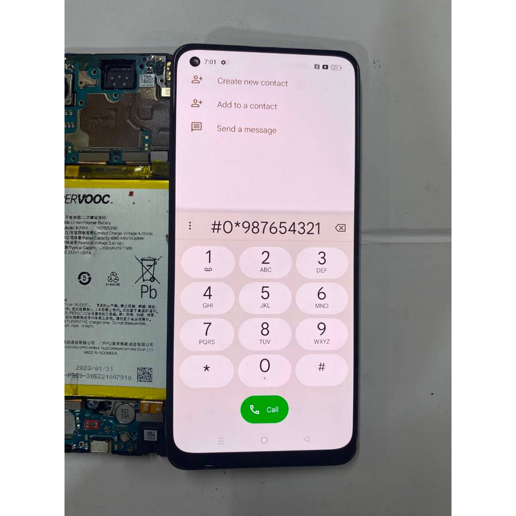 LCD OPPO RENO 8T 4G ORIGINAL COPOTAN MINUS SHADOW SEDANG