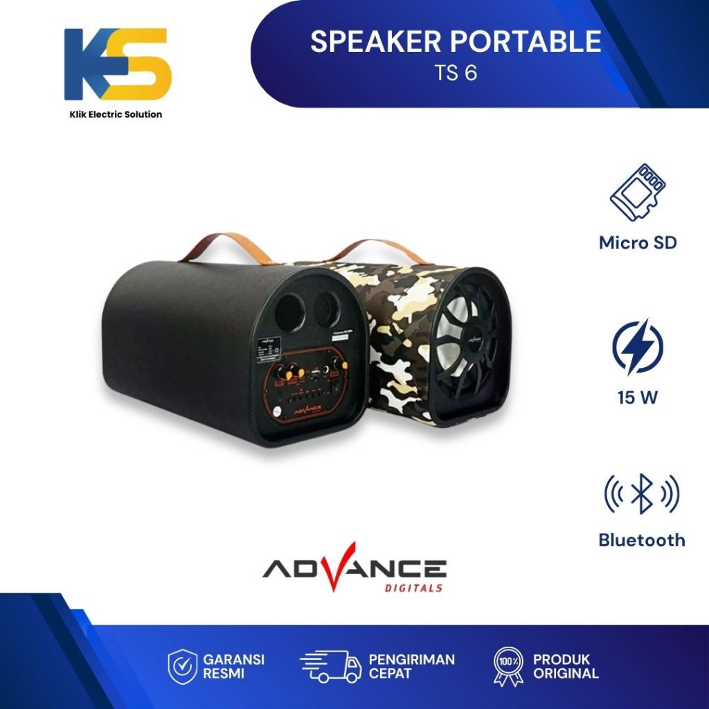 K.E.S - ADVANCE TS-6 Speaker Bluetooth Subwoofer Karaoke