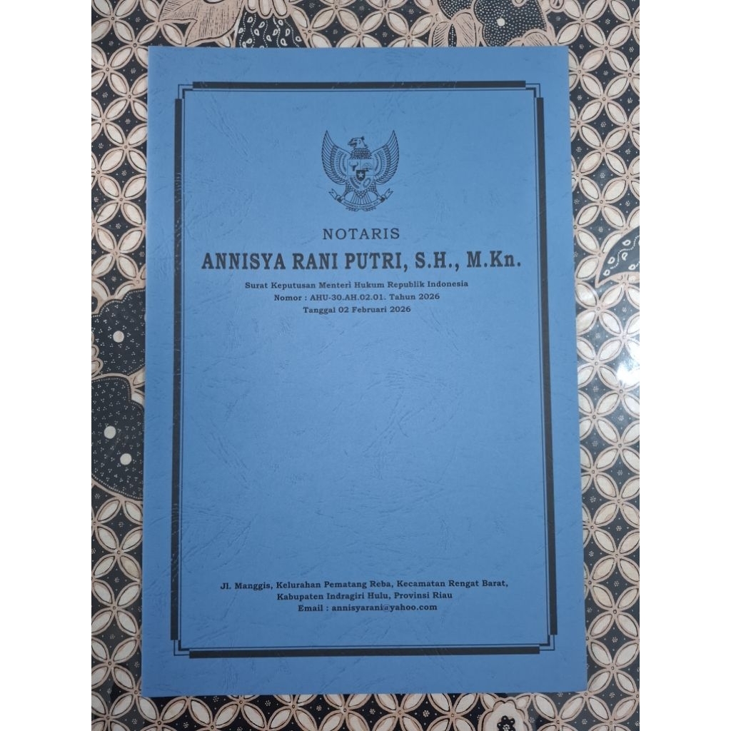 PROMO MAP NOTARIS PPAT ada kantong dalamnya