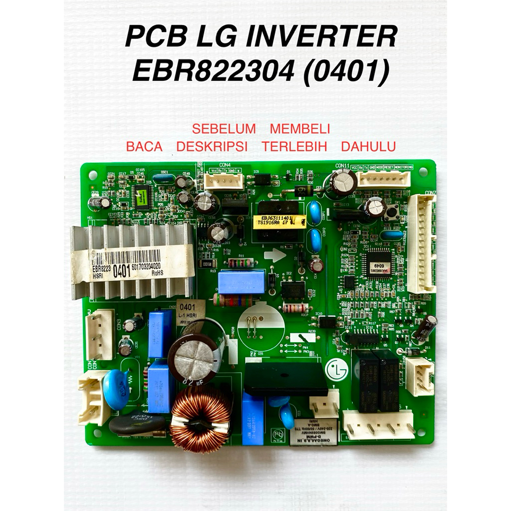 0401 / ebr822304 / modul kulkas LG 0401 / modul kulkas LG ebr822304 / pcb kulkas LG 0401 / pcb kulka