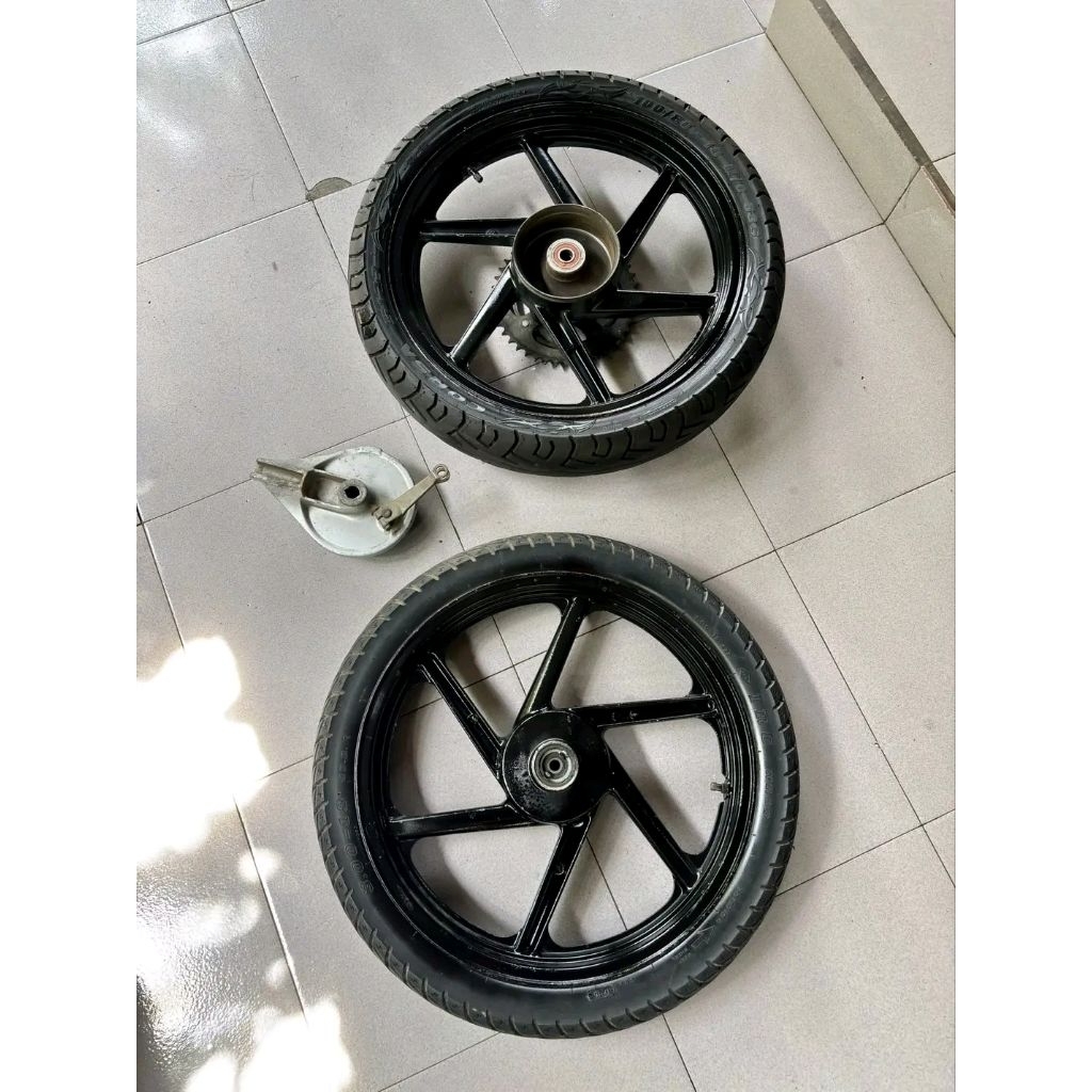 VELG SET MEGAPRO PRIMUS SET DEPAN BELAKANG RING 18