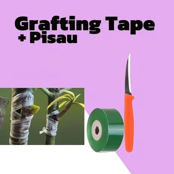 Paket Grafting Tape, Pisau Okulasi, Grafting Parafilm Sambung Pucuk Tanaman